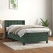 Maison Exclusive - Lit boxspring avec matelas, vert foncé, 100x200 cm, velours