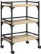 vidaXL Keuken Trolley Sonoma Eiken 50 x 35 x 75,5 cm Bewerkt hout