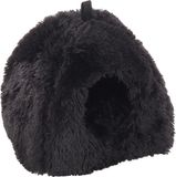 Flamingo Kattenbed – Katten Slaapmand – Kattenhuis – Kattenhol – Cat Cave – Zwart, 39 x 39 x 42 cm – Slaapplaats Krems