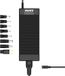 PORT Designs Alimentation pour PC, 250W, avec 8 adaptateurs universels, protection contre les surtensions, compatible avec Lenovo, HP, Acer, Asus, Dell, MSI