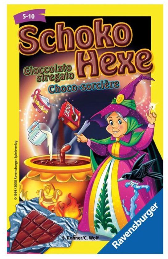 Ravensburger 23082 - Chocolate Witch, cadeauspel voor 2-6 spelers, kaartspel vanaf 6 jaar, compact formaat, reisspel