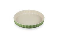 Le Creuset Heritage Geribbelde vlaaischotel, aardewerk, Ø 28 cm, 1,82 kg, Bamboo