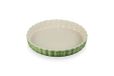 Le Creuset Heritage Geribbelde vlaaischotel, aardewerk, Ø 28 cm, 1,82 kg, Bamboo