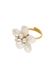 PURELEI Ring Parelbloem Goud Roestvrij staal met steen