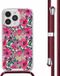 iMoshion Hoesje iPhone 14 Pro - Flower Water - Met Koord