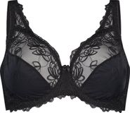 Hunkemöller Dames Lingerie Niet-voorgevormde beugel bh Diva - Zwart - maat F95