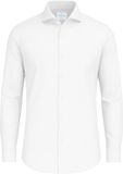 Vercate Strijkvrij Kreukvrij Overhemd Wit Slim Fit Bamboe Katoen Lange Mouw Heren Maat 43/XL
