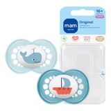 MAM Originele fopspeen, 16+ maanden, set van 2, walvis/boot