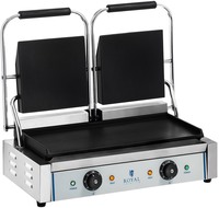 Royal Catering Dubbele contactgrill- glad - 2 x 1800 W