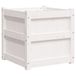VidaXL Jardinière 50x50x50 cm pin massif blanc