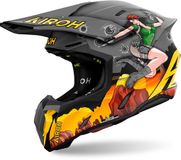 Airoh Twist 3 Adventure Mat Crosshelm - Maat M - Grijs