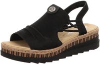 Rieker Damen Sandalette in schwarz