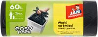 Jan Niezbędny Easy Pack - Afvalzakken - 60L - Zwart - 26 stuks