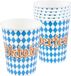 Bol Bekers Oktoberfest 250 ml Papier Wit/blauw 6 Stuks