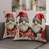 PETTI Artigiani Italiani - Paar kussenslopen 45 x 45 cm van microvezel, kerstdecoratie