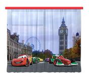 Gordijn Disney Gordijnen 3D Foto Print, Stof, Multi-Colour, 180 h x 160 l Centimeter