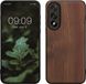 kwmobile telefoonhoesje geschikt voor OnePlus Nord 5 - Hoesje met bumper in donkerbruin - Backcover - hout
