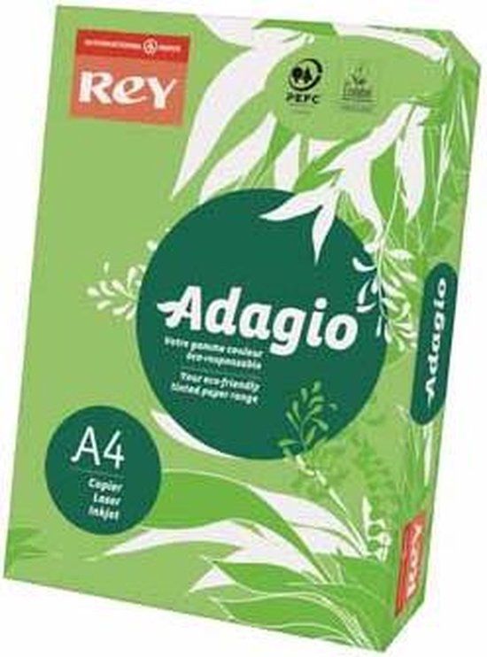 Merkloos Rey Adagio A4 80 g/m² Grass Green 500 sheets