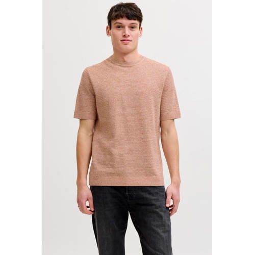JACK&JONES JPRBLURILEY KNIT CREW NECK SS SN Heren Gebreide truien XXL Amber Brown