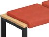 vidaXL - Bankkussen - 4 stuks - Corduroy - Rood-oranje