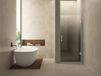 Wiesbaden Less nisdeur rechts 700 x 2000 x 8 mm nano spiegelrook- naar helder glas/chroom