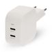 Nedis GaN-oplader | 45 W | PD3.0 | 2x USB-C™ | Wit - WGCHA45WWT