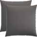 vidaXL Taie d'oreiller Gris clair 65 x 65 cm Satin de coton (2 pièces)