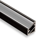 Sotech 5 x LED Hoekprofiel-66 zwart / opaal 2m voor LED strips