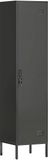Homcom Locker-Staal-40L x 40B x 179H cm-Zwart