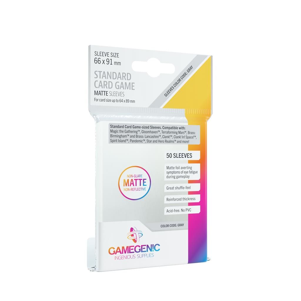 GameGenic Sleeves Matte Standard Card Game 66x91mm (50 stuks) - 4251715403099
