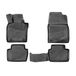 OMAC 4627444 Ensemble de tapis de sol Caoutchouc, noir