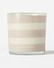 HEMA Bougie Parfumée ⌀10x10cm Verre Rayures Crème Brûlée (naturel)