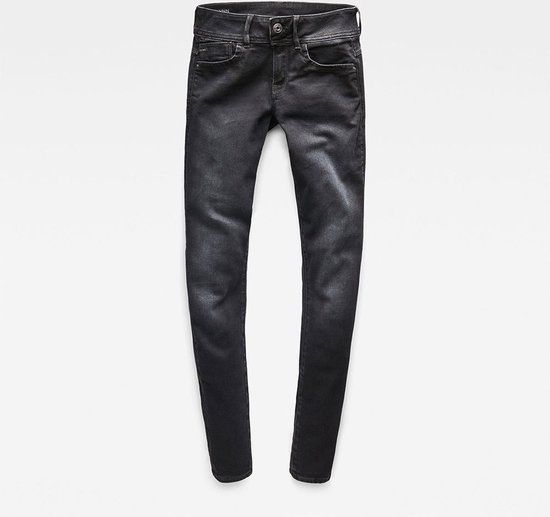 G-STAR Lynn Mid Waist Skinny Jeans - Dusty Grey - W28 X L34