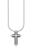 s.Oliver Ketting met hanger voor heren, staal, goudkleurig, zilverkleurig
