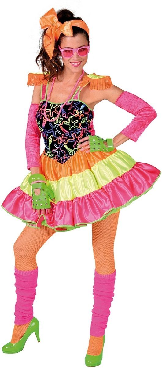 Magic by freddy Rock & Roll Kostuum Dolly Dot Jaren 80 Disco Vrouw Small Carnaval kostuum Verkleedkleding