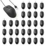 Amazon Basics USB-muis met snoer en 3 knoppen - zwart, 30 stuks