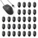Amazon Basics USB-muis met snoer en 3 knoppen - zwart, 30 stuks