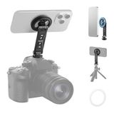 NEEWER Magnetische statiefhouder telefoon compatibel met MagSafe iPhone Samsung, draaibare en verstelbare mobiele telefoon houder adapter met klauw houder accessoires, DS031