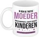 Bellatio Decorations Cadeau koffie/thee mok voor moeder - paars - 300 ml