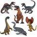 Dinosaurus Dinosaurusset figurines en jouet - 6 pièces - Plastique