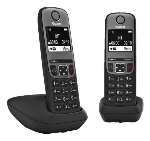 Gigaset A705 Duo - Zwart - Draadloze telefoon - 2 handsets
