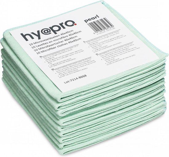 Euro Products Microvezeldoekjes 40x40cm groen - 80 stuks