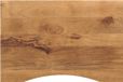 vidaXL Bureaublad met ronding 80x60x2,5 cm massief ruw mangohout