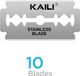 Kaili Platinum Lames à double tranchant 10 pièces - Argent