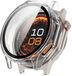 Strap-it hard case hoesje met glasplaat geschikt voor OnePlus Watch 4 47mm (transparant)