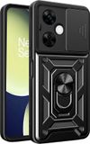 Techsuit Hoesje geschikt voor OnePlus Nord CE 3 Lite - Camshield Back Cover - Zwart
