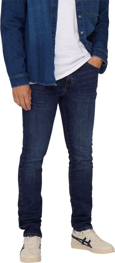 ONLY & SONS ONSLOOM Slim Fit Jeans - Dark Blue Denim - Men's W29/L32