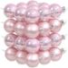 Othmar Decorations Kleine kerstballen - 36x st - roze - D4 cm - glas - kerstversiering