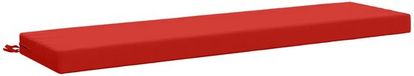 vidaXL Bankkussen SOEST 100% Polyester Rood 140 x 40 x 8 cm