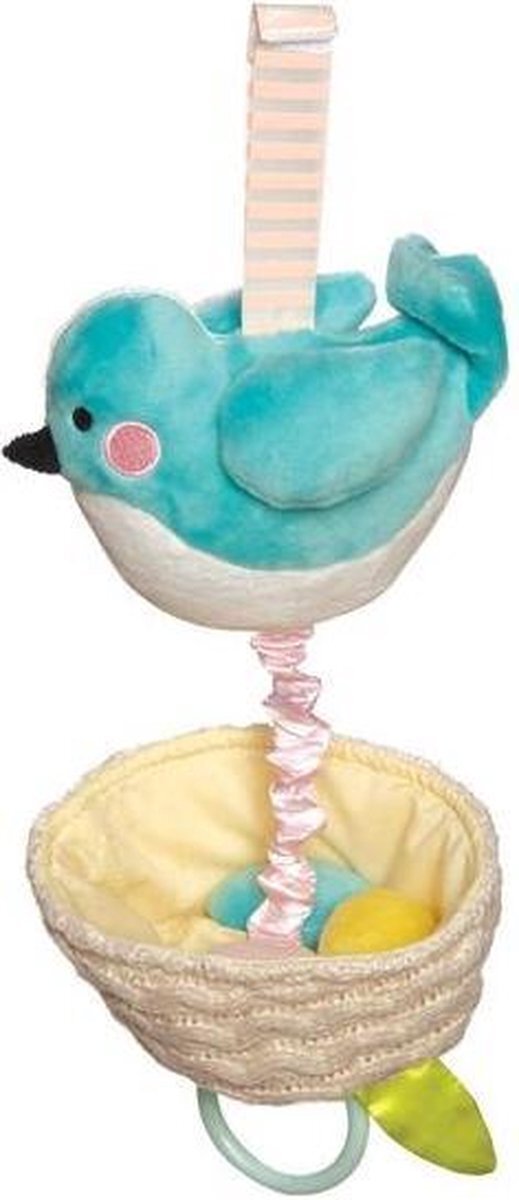 Manhattan Toy hangfiguur Lullaby Bird geluid 23 cm blauw/beige